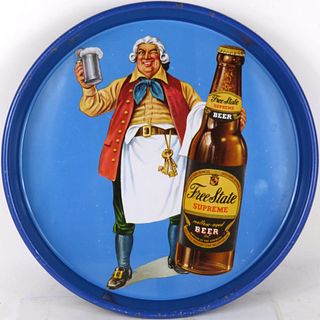 1946 Free State Supreme Beer 13 inch Serving Tray Baltimore Maryland