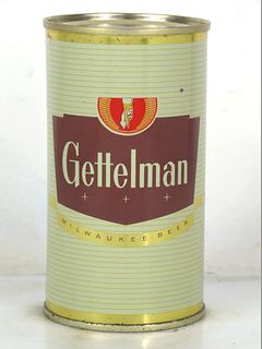 1962 Gettelman Beer 12oz Flat Top Can 69-05 Milwaukee Wisconsin