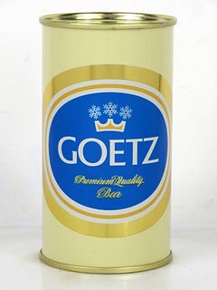 1957 Goetz Country Club Beer 12oz Flat Top Can 71-14.1b St. Joseph Missouri