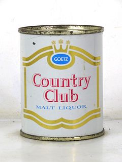 1960 Goetz Country Club Malt Liquor 8oz 7 to 8oz Can 240-25 St. Joseph Missouri
