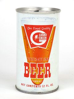 1971 Grand Union Premium Beer 12oz Tab Top Can T71-05 Hammonton New Jersey