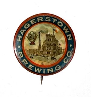 1900 Hagerstown Brewing Co. ¾-Inch Pinback Hagerstown Maryland