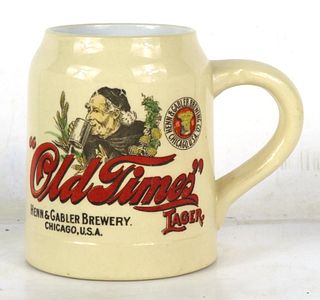 1901 Henn & Gabler Beers 4½ Inch Stein Chicago Illinois