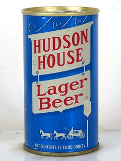 1968 Hudson House Lager Beer 12oz Tab Top Can T78-12.3b Los Angeles California
