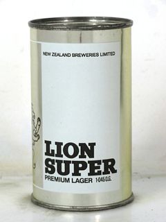 1968 Lion Super Beer 12oz Flat Top Can Aukland New Zealand