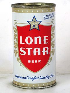 1959 Lone Star Beer 12oz Flat Top Can 92-14 San Antonio Texas