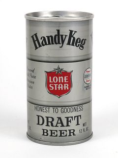 1968 Lone Star Draft Beer 12oz Tab Top Can T88-36 San Antonio Texas