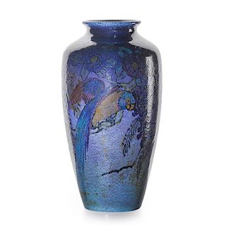 EDWARD T. HURLEY; ROOKWOOD Large Jewel Porcelain vase