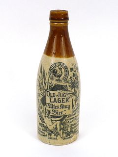 1885 Moerlein's Old Jug Lager Beer (Half-Pint Size) No Ref. Crockery Bottle Nashville Tennessee
