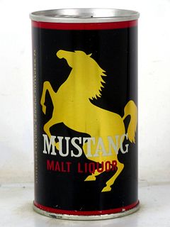 1969 Mustang Malt Liquor 12oz Tab Top Can T95-29 Pittsburgh Pennsylvania