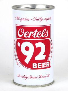 1967 Oertel's '92 Beer 12oz Tab Top Can T98-39z Louisville Kentucky