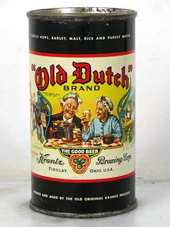 1953 Old Dutch Beer 12oz Flat Top Can 106-04.1a Findlay Ohio