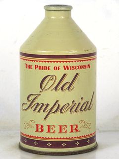 1953 Old Imperial Beer 12oz Crowntainer 197-21 Green Bay Wisconsin
