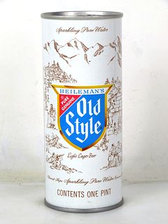 1967 Old Style Lager Beer 16oz One Pint Tab Top Can T158-23 Newport Kentucky