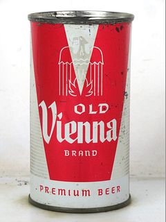 1957 Old Vienna Beer 12oz Flat Top Can 108-35.0 Chicago Illinois