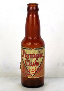 1930 Olympic Club Special 7oz Bottle Walla Walla Washington