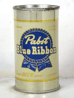 1950 Pabst Blue Ribbon Beer 12oz Flat Top Can 111-31.1a Milwaukee Wisconsin