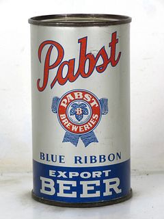 1939 Pabst Blue Ribbon Export Beer (Display Can) 12oz Flat Top Can OI-656 Milwaukee Wisconsin