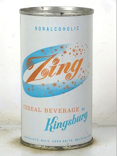 1962 Zing Cereal Beverage 12oz Flat Top Can 147-16 Sheboygan Wisconsin
