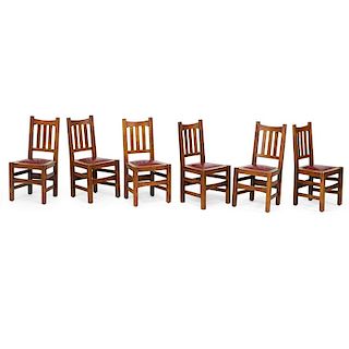 STICKLEY BROTHERS Set of six dining chairs