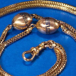 RARE AND UNUSUAL ENAMEL BALL NECKLACE