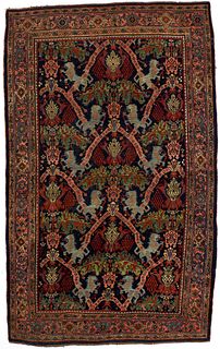 Antique Persian Halvai Bidjar Rug