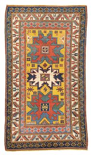 Antique Caucasian Lezgi Rug