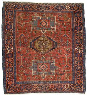 Antique Persian Karajeh Heriz Rug