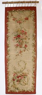 Antique French Aubusson 1 of pair Rug