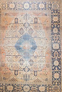 Antique Persian Mohtasham Kashan Rug