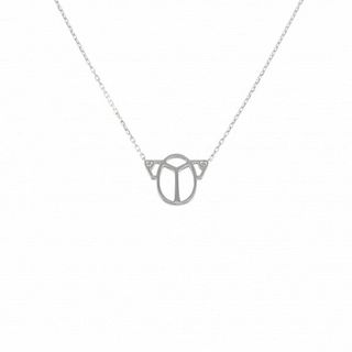CARTIER SCARAB 18K WHITE GOLD NECKLACE