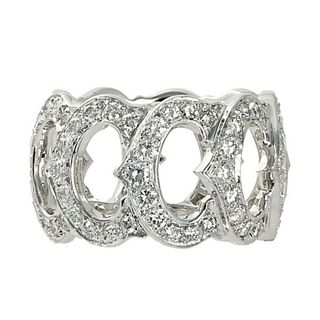 CARTIER 18K WHITE GOLD BAND RING