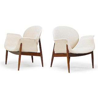 DANISH Pair of lounge chairs
