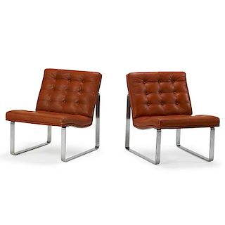 OLE GJERLOV-KNUDSEN Pair of Moduline chairs