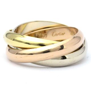 CARTIER TRINITY 18K TRI-COLOR GOLD BAND RING