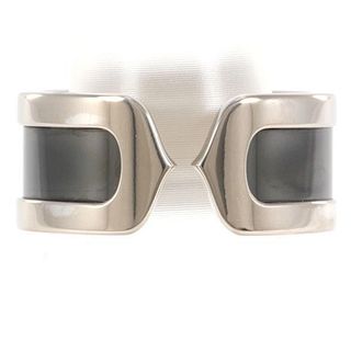 CARTIER C2 18K WHITE GOLD LACQUER RING