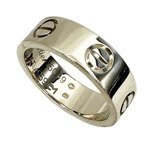 CARTIER LOVE POLISHED 18K WHITE GOLD RING