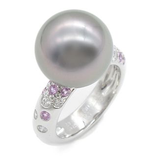 CARTIER BLACK BUTTERFLY PEARL & PINK SAPPHIRE RING