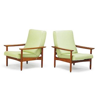 STEINER Pair of lounge chairs