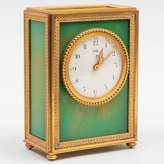 Cartier Gilt-Metal-Mounted Mantel Clock