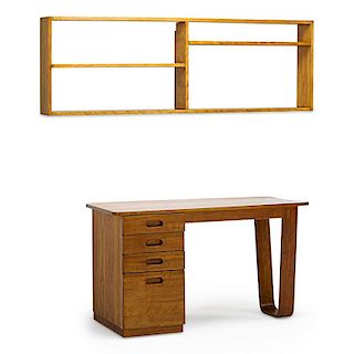MARCEL BREUER Desk and bookcase