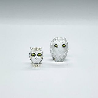 2pc Swarovski Crystal Figurines, Owls