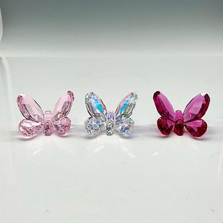 Swarovski Crystal Figurines, Set of 3 Small Butterflies