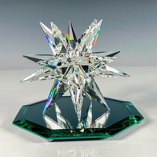 2pc Swarovski Crystal Candleholder + Base, Star