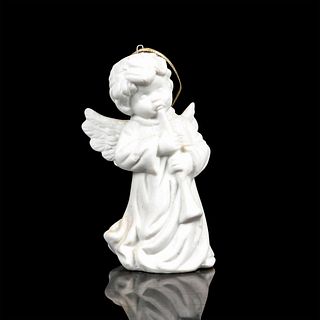 Porcelain Tree Ornament, Angel With Trumpet