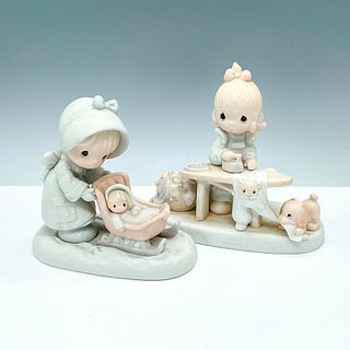 2pc Precious Moments Porcelain Figurines