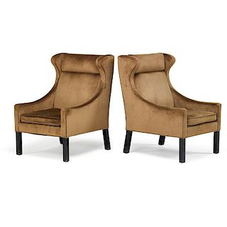 BORGE MOGENSEN Pair of lounge chairs