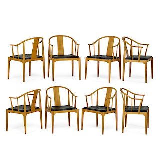 HANS WEGNER Set of eight China armchairs