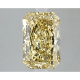 3.10 ct, Intense Yellow/SI1, Radiant cut IGI Graded Lab Grown Diamond