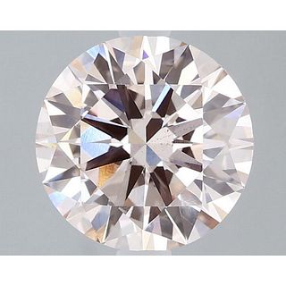 2.00 ct, Lt. Pink/VS1, Round cut IGI Graded Lab Grown Diamond